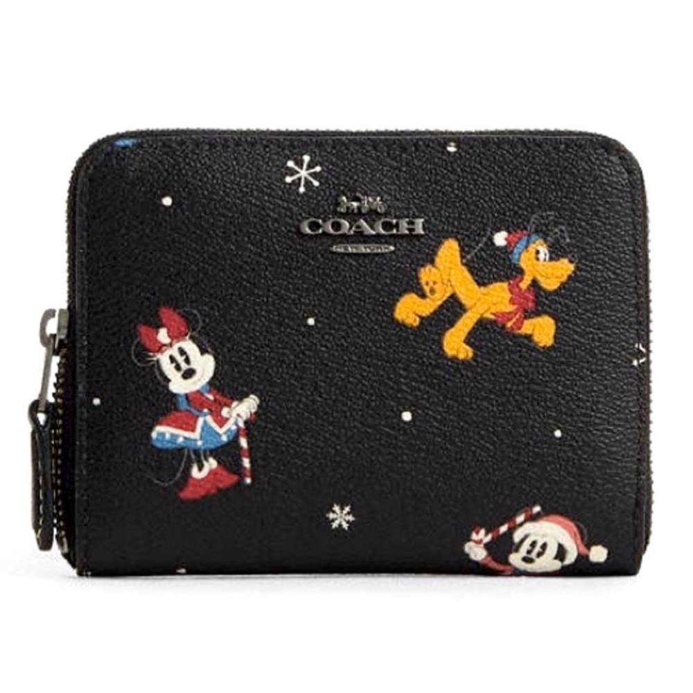 Coach Disney Collab Limited Edition Zip Around Wallet - Printed Canvas NWT $198